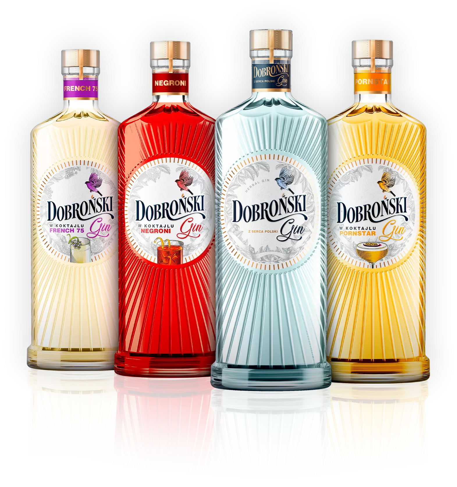 Butelki Ginu Dobroński